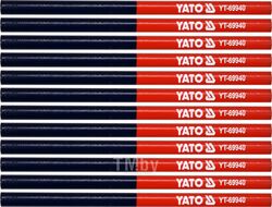 Карандаш столярный синий-красный 12шт. Yato YT-69940