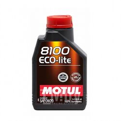 Моторное масло MOTUL 0W20 (1L) 8100 ECO-LITE API SN CF ILSAC GF-5, Mazda, Toyota 108534