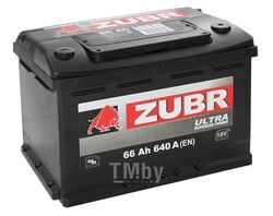 Аккумулятор ZUBR ULTRA 66 Ah 640A 278x175x190 ETN 0 (R)(6СТ-66АЗ) 66640R