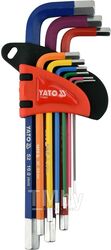 Ключи шестигранные 1,5-10мм разноцветные S2 (набор 9шт.) Yato YT-05631