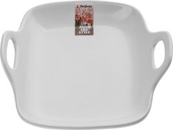 Тарелка-блюдо керамическая, 19х18.5х4.7 см, серия ASIAN, белая, PERFECTO LINEA