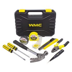 Набор инструментов 55пр (молоток, плоскогубцы, отвертки, нож, рулетка, расходник) WMC TOOLS WMC-1055