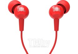 Наушники-гарнитура JBL C100SIU RED