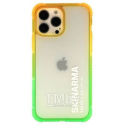 Накладка Skinarma Hade для Apple iPhone 13 Pro Max (зеленый/оранжевый)