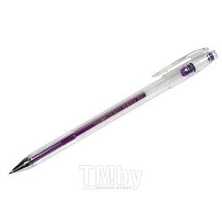 Ручка гелевая фиолетовая, 0.7мм CROWN HJR-500HВ