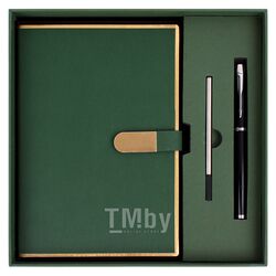 Набор подарочный (ежедневник недатир.А5 с магнитной застежкой + ручка) зеленого цвета Darvish DV-14225-4