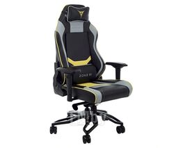 Кресло компьютерное игровое ZONE 51 Cyberpunk YG Yellow-grey