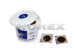 Заплатка резиновая для камер (банка 160 шт) Horex PRO - 6032