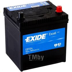 Аккумулятор EXIDE Excell 12V 50Ah 360A ETN 0(R+) Korean B1 200x173x222 13kg EB504