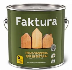 Грунт-пропитка FAKTURA д/древесины бесцв., банка 2,5л