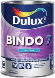 Краска Dulux Bindo 7 для стен и потолков (1л, белый матовый)