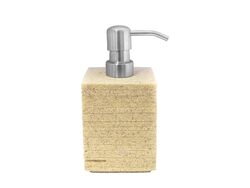 Дозатор для жидкого мыла полирезин "Brick Ecru" 8*8*16 см (арт. 22150511, код 224893)