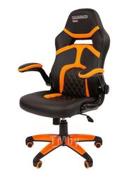Офисное кресло Chairman Game 18 экопремиум черный/оранжевый