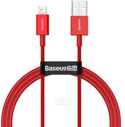 Кабель Baseus CALYS-A09 Superior Series Fast Charging Data Cable USB to Lightning 2.4A силиконовый 1m Red
