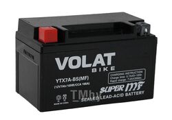 Аккумуляторная батарея AKБ 7Ah Volat YTX7A-BS(MF) L+, 105 A, 150x87x94 VOLAT YTX7A-BS(MF)