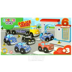 Машинки "Police Series" 6 шт. в наборе. Игрушка ZarrinToys J6