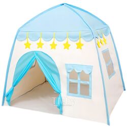 Детская игровая палатка NINO Чудесный домик (голубой)