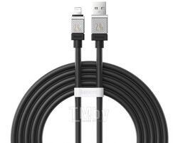 Кабель Baseus CAKW000501 CoolPlay Series Fast Charging Cable USB to iP 2.4A 2m Black