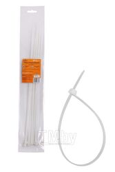 Стяжки (хомуты) кабельные 4,8x400 мм, пластиковые, белые, 10 шт. ACTN13