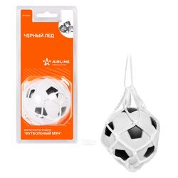 Ароматизатор подвесной "футбольный мяч" черный лед AIRLINE AFFO063