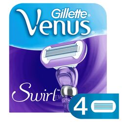 Кассеты сменные для безопасных бритв Swirl Gillette VENUS 4шт 7702018401147