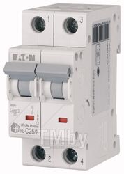 Автоматич. выключатель Eaton HL-C25/2, 2P, 25A, тип C, 4.5кA, 2M