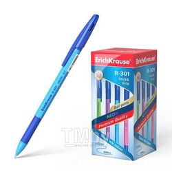 Ручка шариковая "R-301 NEON Stick and Grip" синяя Erich Krause 42751