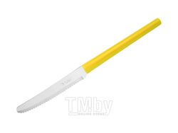 Нож столовый, серия MILLENIUN, желтый, DI SOLLE (Длина: 213 мм, длина лезвия: 101 мм, толщина: 0,8 мм. Прочная пластиковая ручка.)