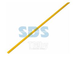 Термоусадочная трубка 3,0 / 1,5 мм, желтая (упак. 50 шт. по 1 м) REXANT