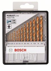 Набор сверл по металлу Robust Line 13 шт. (1,5-6,5 мм; HSS-TIN) Bosch 2607010539
