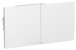 Розетка AtlasDesign двойная с заземлением со шторками со сдвижными крышками, белый Schneider Electric ATN000128