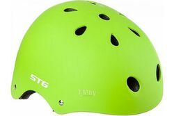 Шлем с фикс застежкой STG Х89043 MTV12 р-р S(53-55)cm салатовый