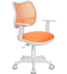 Кресло детское Бюрократ CH-W 797 оранжевый сиденье оранжевый TW-96-1 сетка/ткань крестов. пластик белый