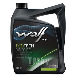 Моторное масло (PN 8309304) EcoTech 0W-30 FE 4 л Wolf 14105/4
