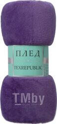 Плед TexRepublic Absolute Однотонный Фланель 140x200 / 37062 (фиолетовый)