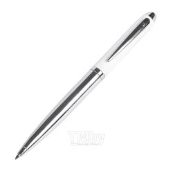 Ручка шарик/автомат "Nautic" 1,0 мм, метал., белый/серебристый, стерж. синий SENATOR 2215-WH/S-012215104508