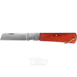 Нож складной, 200 мм, прямое лезвие, деревянная ручка SPARTA 78998