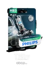 Лампа галогенная HB3 12V X-treme Vision Pro150 1шт блистер (яркость +150%) Philips 9005XVPB1