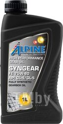 Трансмиссионное масло ALPINE Syngear FE 75W80 / 0101581 (1л)