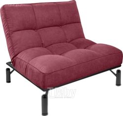 Кресло мягкое Bo-Box Кио (черный муар/Original/бриз 18 бордовый)
