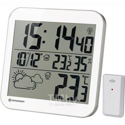 Настенные часы Bresser MyTime LCD / 75696 (белый)