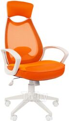 Кресло офисное Chairman 840 (белый/оранжевый)