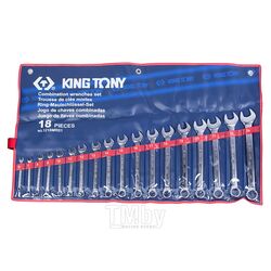 Набор комбинированных ключей KING TONY 6-24 мм, 18 предметов 1218MR01