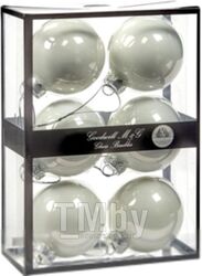 Набор шаров новогодних Goodwill Xmas 2021 / UG 60012 (6шт, белый)