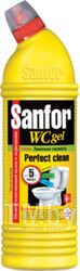 Чистящее средство для унитаза Sanfor Лимонная свежесть Санитарно-гигиеническое WC гель (1л)