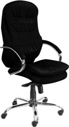 Кресло офисное Белс Монтана Steel Chrome-St PU / 415030/PU01 (экокожа, черный)