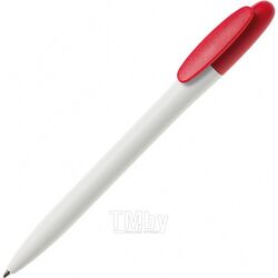Ручка шарик/автомат "Bay MATT BC" 1,0 мм, пласт., матов., белый/красный, стерж. синий Maxema B500-MATT-BC-15