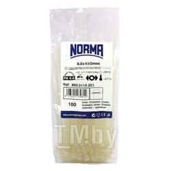 Кабельная стяжка UV 450*9,0 пластиковая белая (хомут)GEMI NOROK45/9