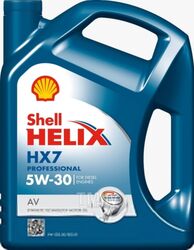 Моторное масло Shell Helix HX7 Professional AV/5 5W30 (5л)