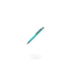 Ручка шарик/автомат "Straight Gum CP" 1,0 мм, метал., софт., бирюзовый/антрацит, стерж. синий UMA 0-9450 GUM 58-2397_СР